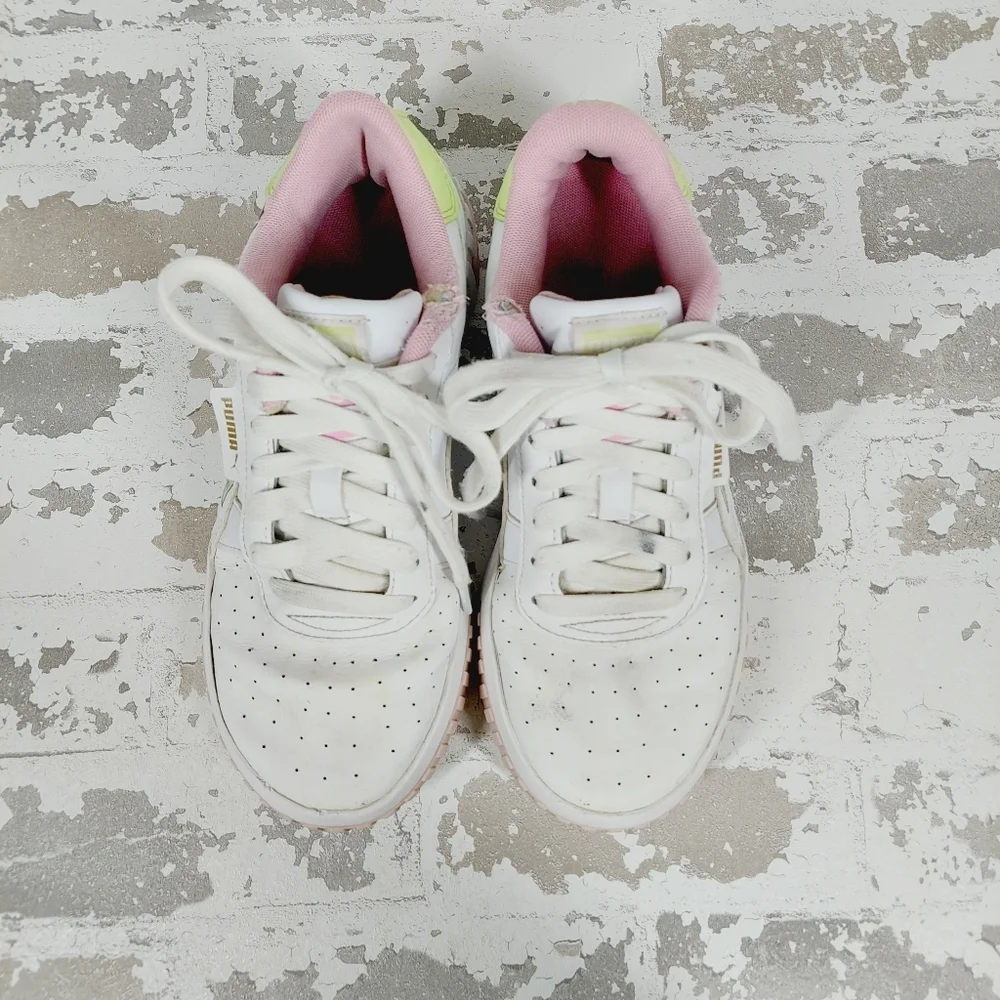 PUMA Cali Bouquet Women's Leather Walking Sneakers B79 - Picture 8 of 11